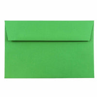JAM Paper A9 Invitation Envelopes, 5.75 x 8.75, Brite Hue Green Recycled, 250 Pack (98176H)-Green recycled envelope