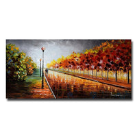 Designart Landscape Trees Stormy Autumn Canvas Art Print, (PT3506-40-20)-Print