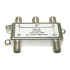 Digiwave 4 Way Splitter (5-2400Mhz), 2.5" x 2.1" x 0.5", Silver-Digiwave 5-1000MHz, 2-Way Splitter's features are: Zinc die-cast housing, tin-plated