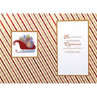 Rosedale Gold "Wishing You A Merry Christmas" Greeting Cards with Envelopes - 5-1/2" x 8" - 6 Pack-External Message: Wishing You A Merry Christmas