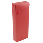 JAM Paper Sliding Plastic Pencil Case - Red - 10 Pack (2166513299g)-Plastic