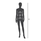 Eddie's Abstract Female Mannequin With Pointed Toe - White (150514-1)-ABS - provides superior strength and durability