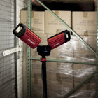 Energizer 5,000 Lumen Twin Head Portable Rechargeable LED Work Light - Red/Black-3 LED Light modes : Low, Medium and High