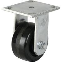 Algood Heavy-Duty Emaxx Kingpin Caster, Rigid, 4" (101.6 Mm), Phenolic, 800 Lbs. (363 Kg.) - 3 Pack-Bolt Hole Size 3/8" (9.52 mm)