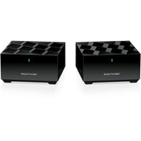 NETGEAR AX1800 Nighthawk Dual-Band WiFi 6 Mesh System - 2 Pack-Whole home mesh WiFi 6 system delivers reliable coverage up to 3,000 sq ft