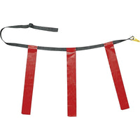 Champion Sports 32" - 39" Adult Triple Flag Football Set, Red, 12 Pack (CHSTFFARD)-Red
