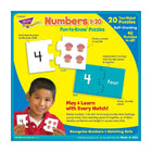 TREND enterprises Inc. Numbers 1-20 Fun-to-Know Puzzles - 40 Pieces-Only matching pieces fit together. Words on puzzle-piece backs as another way to match.