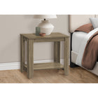 Monarch Specialties 3115 Accent Table - Dark Taupe-Sturdy tapered legs for support