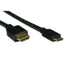 Electronic Master 6' Male to Mini Male HDMI Cable, 0.8" x 6.3" x 6.3", Black-Full HD 1080p and beyond