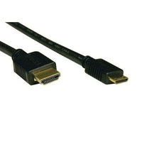 Electronic Master 6' Male to Mini Male HDMI Cable, 0.8" x 6.3" x 6.3", Black-Full HD 1080p and beyond