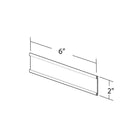 Azar Displays 2" x 6" Plastic Adhesive-Back C-Channel Nameplates, Clear, 10 Pack (199607)-Adhesive tape on the back for hanging on practically any surface
