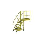 Tri-Arc Unsupported 50" Cantilever Rolling Ladder, Perforated, 84" x 84" (UCU500540246)-Frame Material: Steel