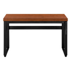 Monarch Specialties 7676 48" Computer Desk - Cherry/Adj.Height/ Black Metal-Perfect desk for all laptop or tablets; easy maintainable cherry surface finished on all sides