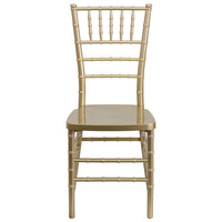 Flash Furniture HERCULES PREMIUM Series Gold Resin Stacking Chiavari Chair-Chiavari Seating