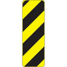 Accuform Signs Hazard Traffic Sign, 6" x 24", Aluminum, Pictogram (SAX577)-Display Type Bolt-On