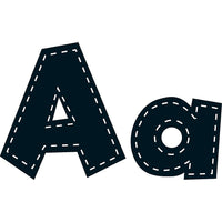 Teacher Created Resources 4" Fun Font Letters, Black Stitch, 480 Pack-Includes uppercase, lowercase, numeral and punctuation pieces