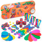 Clixo Super Rainbow Pack - 60 Pieces-Includes Two dot, Tridot, Quad, Super Quad, Flap, Flop, Longy shapes.