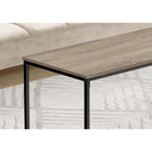 Monarch Specialties 3797 Coffee Table - 40"L/Dark Taupe/Black Metal-Assembly required: Illustrated instructions and all hardware are provided for convenience (additional tools may be needed)
