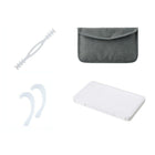 Saver Mask Case Combo - White-Ear-Savers for Mask: For extending face mask earloops. Light and Stylish design, made with soft silicone material. Reusable and easy to clean, fits perfectly on your head.