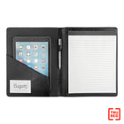 Staples Synthetic Leather Writing Case with Pad - Black-Inner cover pocket holds letter-sized documents