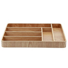 Cathay Importers Bentwood Rectangle Cutlery Tray 16"W x 12"D x 2"H - Light Brown-Sturdy bentwood construction - made from willow wood veneer