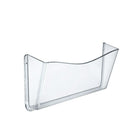 Azar Displays Clear Single-Pocket Wall File with Wallmount, 4/Pack (250025)-Wall file