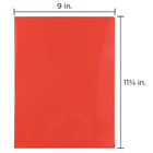JAM Paper Plastic Sleeves, 9 x 11.5, Red, 600 Pack (2226316989C)-Folder pocket quant: one pocket