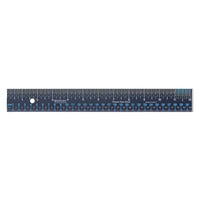 Westcott 12"/30cm SimpleView Steel Ruler-Black Steel Ruler