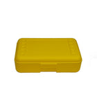 Romanoff Products 8 1/2" x 5 1/2" x 2 1/2" Pencil Box, Yellow-Yellow