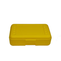 Romanoff Products 8 1/2" x 5 1/2" x 2 1/2" Pencil Box, Yellow-Yellow