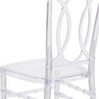 Flash Furniture Flash Elegance Crystal Ice Stacking Chair with Designer Back-Constructed of Ultra-Strong Polycarbonate