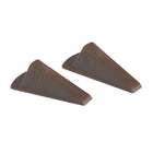 Giant Foot Heavy Duty No Slip Doorstop Brown - 2 Pack-A Giant Size: 6-3/4"L x 3-1/2"W x 2"H