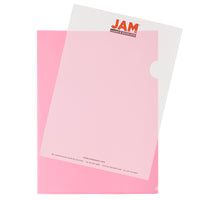JAM Paper Plastic Sleeves, 9 x 11.5, Red, 600 Pack (2226316989C)-Red