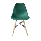 Plata Import Eiffel Chair, Peacock Seat, Natural Wood Legs (PC-016N-PEACOCK)-Dining Chair