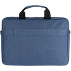 Vangoddy Messager Bag Shoulder Carrying Case For 15.6" Laptop - Navy Blue-Large zipper and padded compartment with security straps.