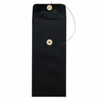 JAM Paper #10 Policy Business Envelopes with Button and String Closure - 4.125" x 9.5" - Black Linen - 500 Pack-Quantity: 500 envelopes per pack