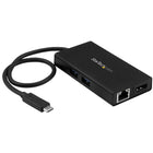 StarTech USB-C Multiport Adapter for Laptops, Power Delivery, 4K HDMI, GbE, USB 3.0 (DKT30CHPD)-Expands the connectivity of your port-limited laptop, using the convenient built-in USB-C cable