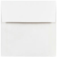 JAM Paper 5 x 5 Square Envelopes, White, 50 Pack (28414I)-White envelope