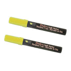 Marvy Uchida Chisel-Tip Liquid Chalk Markers - Erasable - Dustless - Yellow - 2 Pack-Colour: Yellow