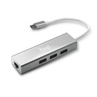 tmd USB-C to Ethernet/USB x 3 Adapter (AD5L-01WH)-4-Port USB-C Multiport Adapter