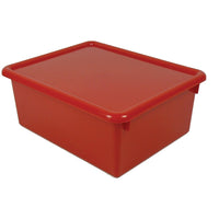 Romanoff Products Stowaway Letter Box With Lid, Red, 3 Pack-Dimensions: 10 1/2"(W) x 5"(D) x 13"(L)