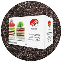 Sandtastik Floral Coloured Sand, 10 lb (4.5 kg) Box, Graphite-Coarse grain with natural sparkle throughout