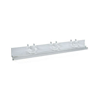 Azar Displays 2" x 13.5" J-Bar System, 4 Pack (900051)-Plastic hooks attached for easy mounting