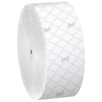 Scott Coreless High-Capacity Jumbo Roll Toilet Paper - with Elevated Design - 2-Ply - White - 12 Pack-1,150'/Roll, 12 Scott Coreless High-Capacity Jumbo Roll Toilet Paper Rolls/Case, 13,800'/Case