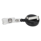 Merangue Retractable ID Badge Reels - 24" Cord - 25 Pack-Back metal clip attaches to belts, pockets, and other accessories