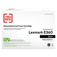 TRU RED Lexmark E360H21A/X463H21G Remanufactured Toner Cartridge - High Yield - Black-Yields up to 9000 pages per high yield cartridge