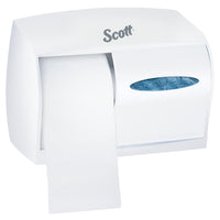 Scott Essential Double Roll Coreless Toilet Paper Dispenser - White-Compatible with two standard coreless toilet paper rolls