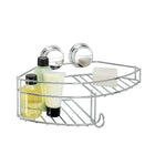 Twist 'N Lock Plus Combo Basket, Chrome-Installs either in a corner or flat on the wall