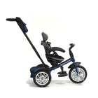Bentley 6-in-1 Baby Stroller / Kids Trike, Sequin Blue-Stage II 18 - 24 months: The additional footrests are removed. Extra-large canopy has two positions and is made of a 50 UPF waterproof fabric.