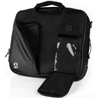 Vangoddy 12" Laptop Messenger Bag - Black-Trolley strap provides hands free carry with luggage